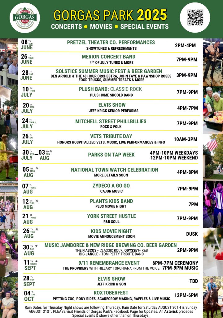 Gorgas Park Summer Series 2025